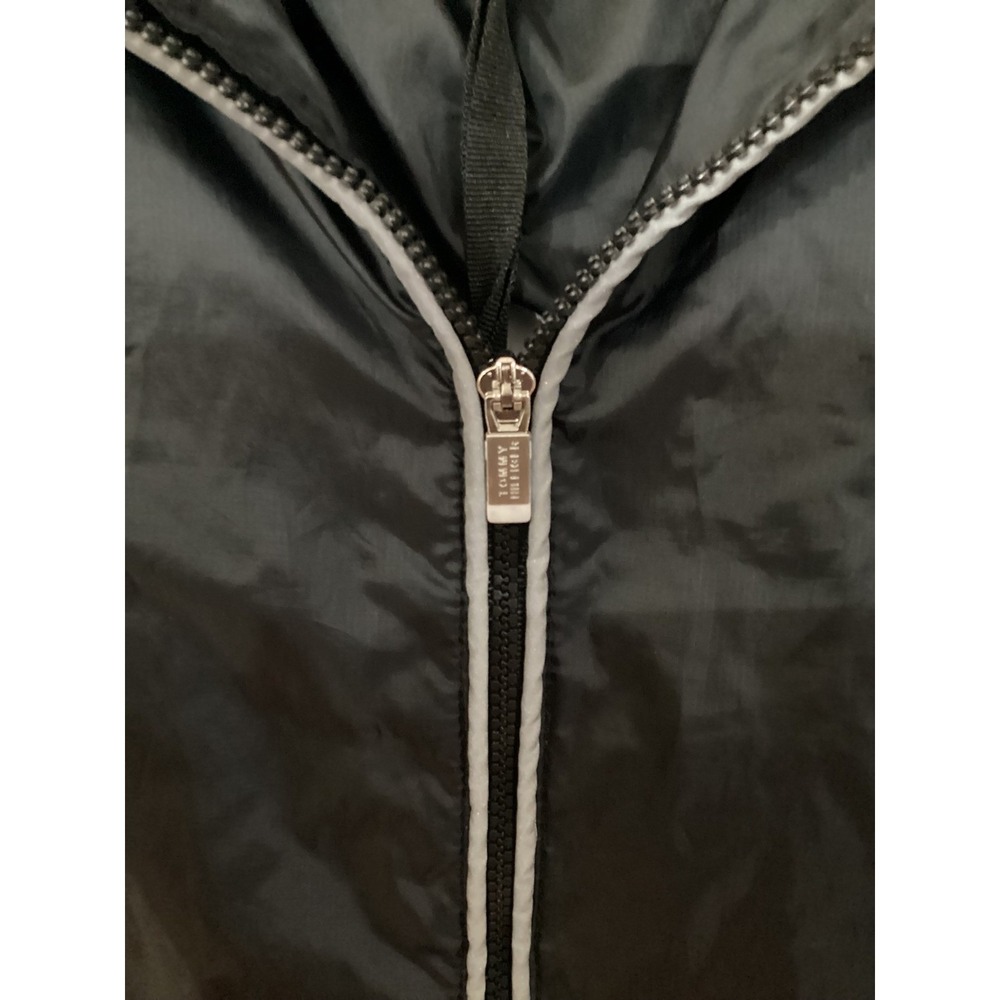Tommy Hilfiger Sport Windbreaker Jacket Women's Black Full Zip Lightweight - Picture 4 of 12